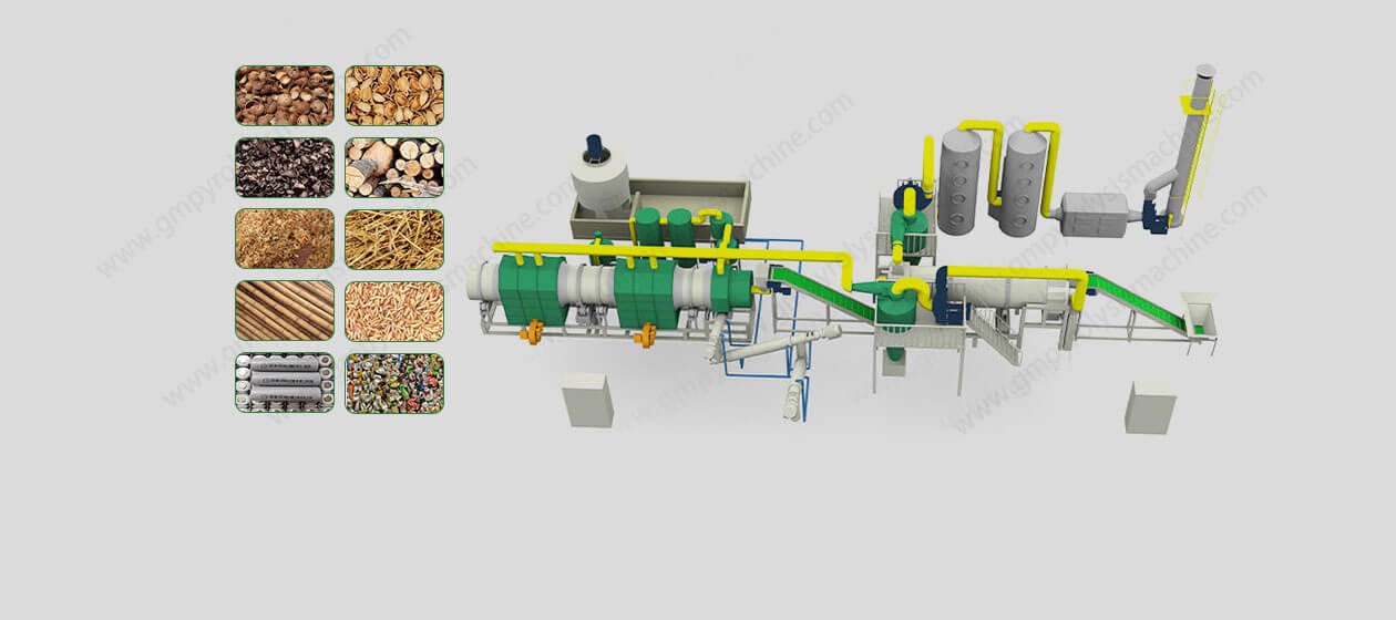 GuanMa Continuous Carbonization Pyrolysis Equipment