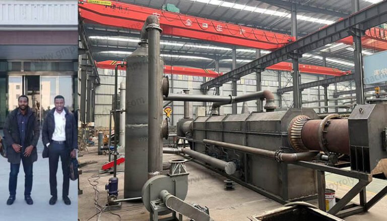 Africa Client Evaluates Guanma Machinery Biomass Carbonization Furnace